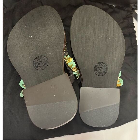 DRIES VAN NOTEN Embellished Leather Sandals NWB Size 37 1/2 - Picture 9 of 13